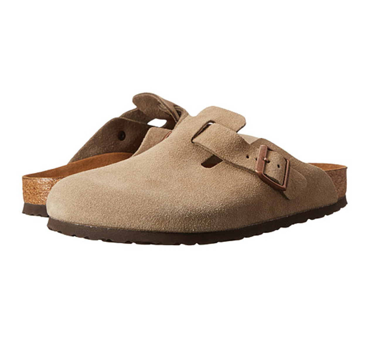 Birkenstock Unisex Boston SF Clog Taupe Suede 560771