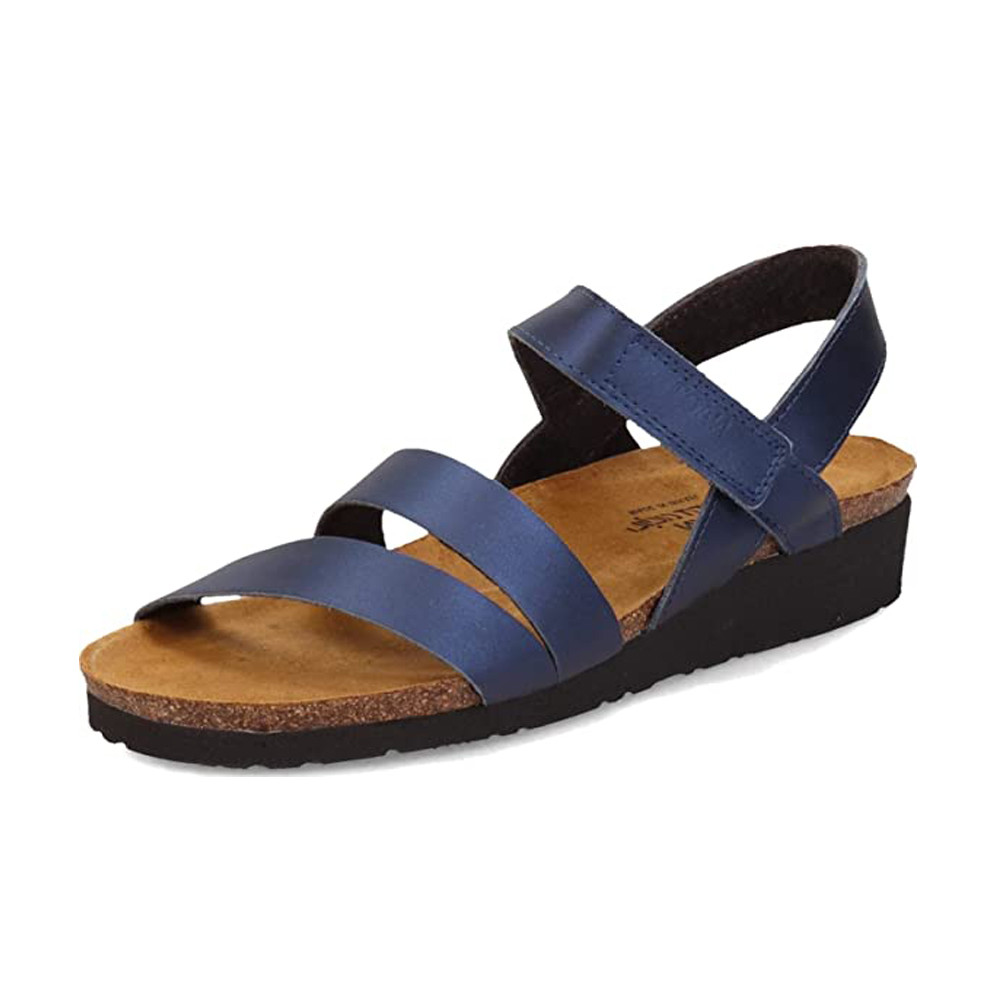 Naot Women's Kayla Wedge Sandal Blue Discount Naot Ladies Sandals