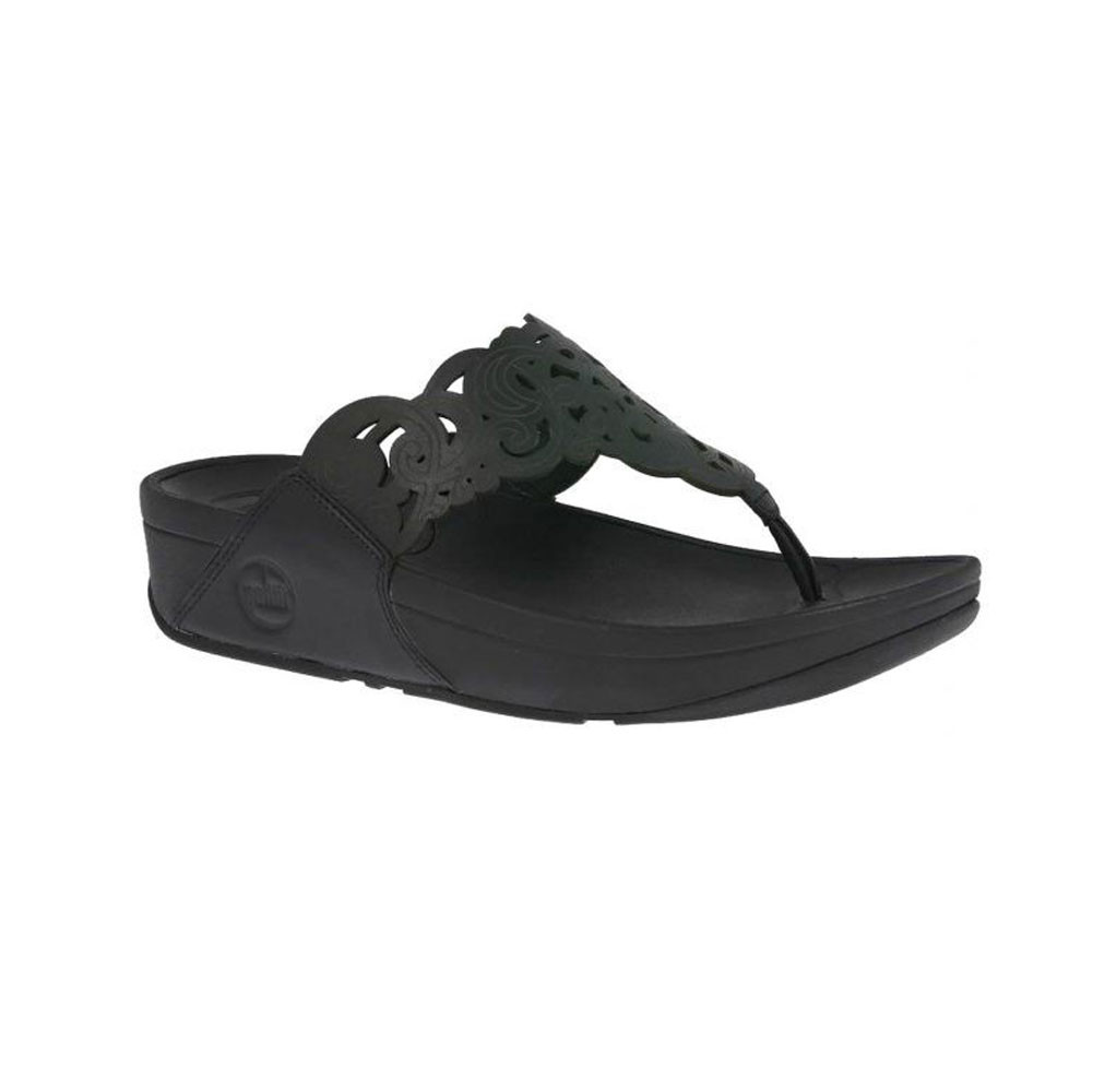 Fitflop Women's Flora Thong - Black | Discount Fitflop Ladies Sandals \u0026  More - Shoolu.com | Shoolu.com
