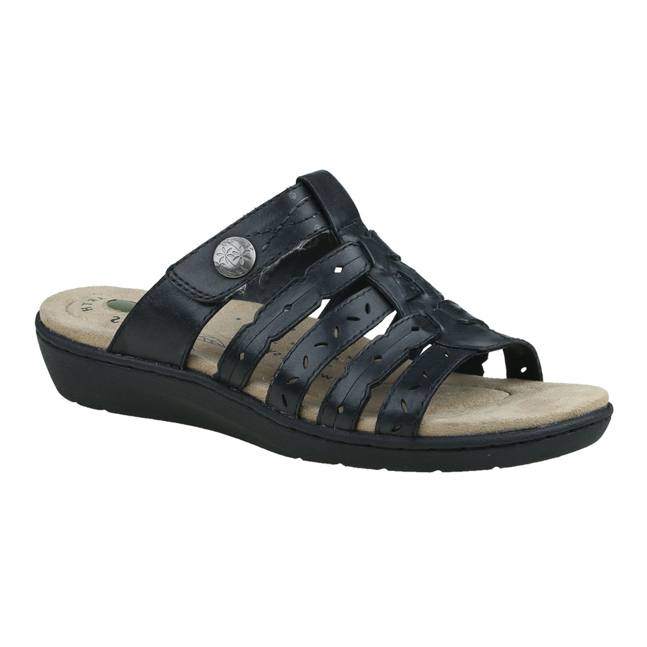 earth origins black sandals