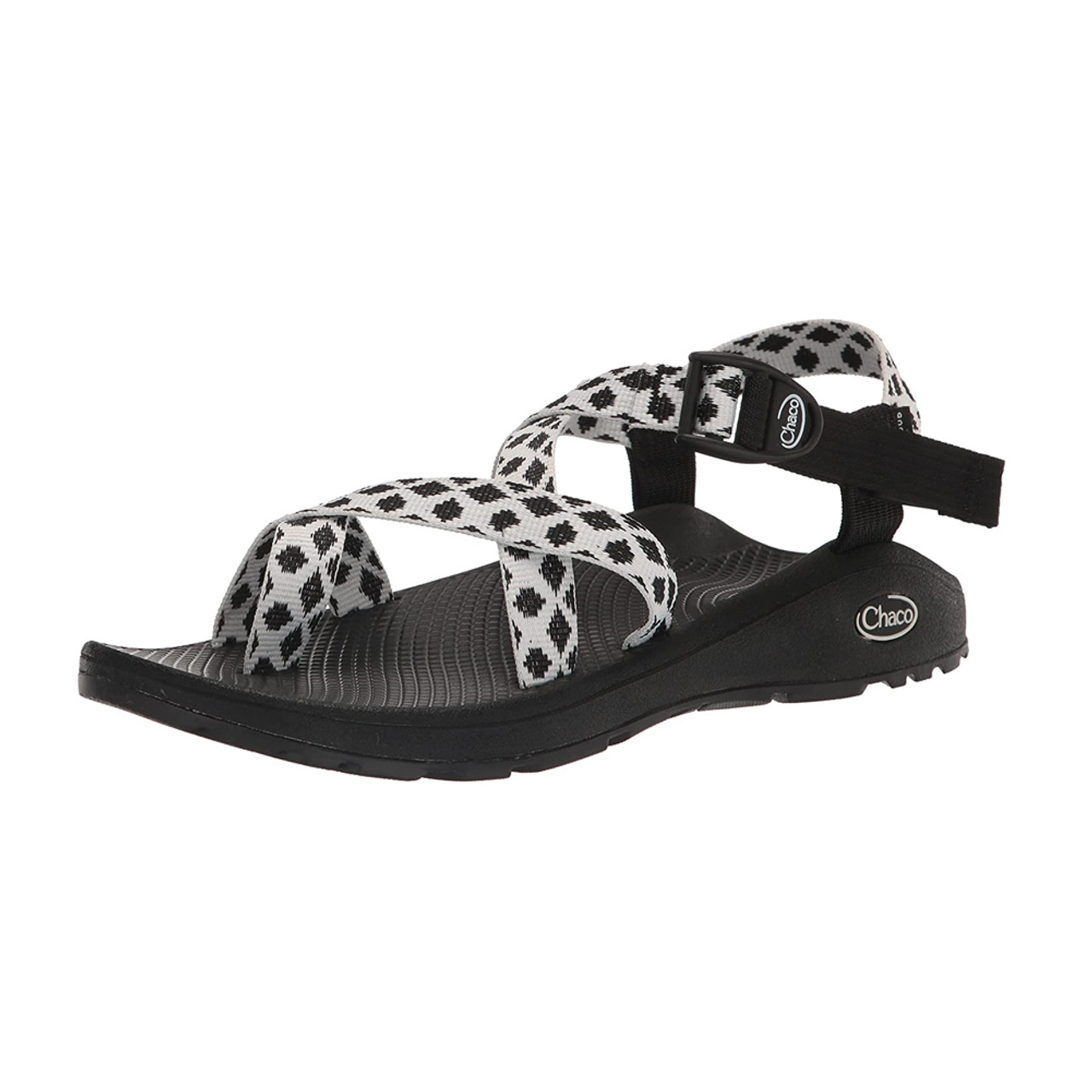 Womens black store and white chacos