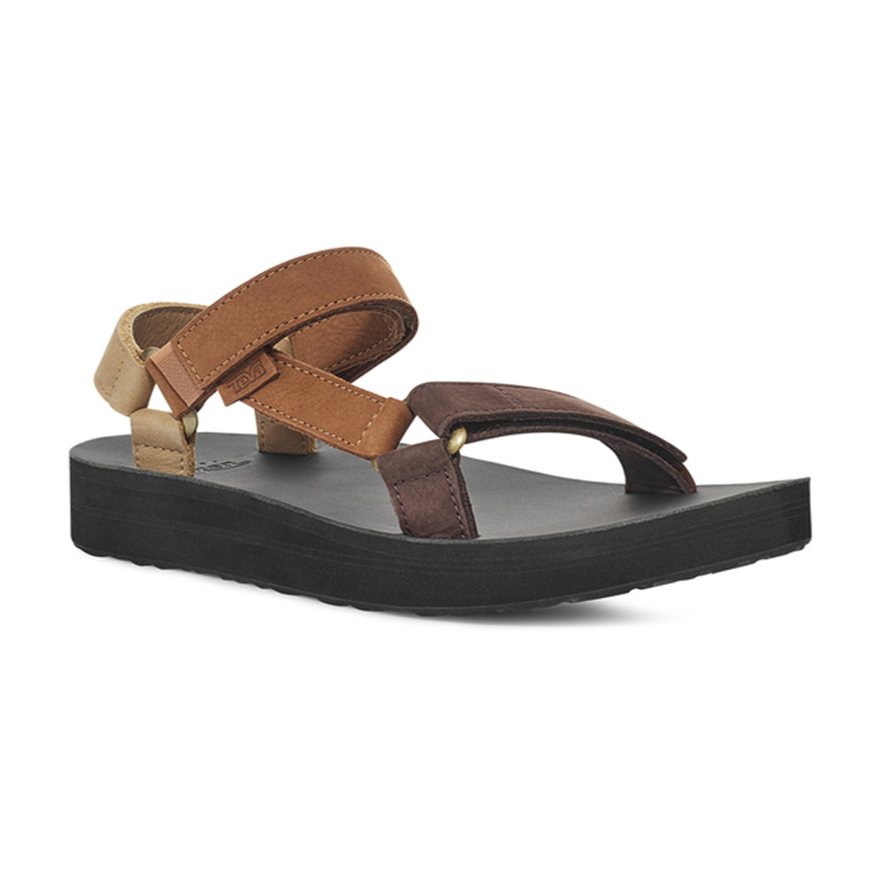 NEW TEVA UNIVERSAL LEATHER SLIDE SANDALS MENS 14 1011503 BROWN | eBay