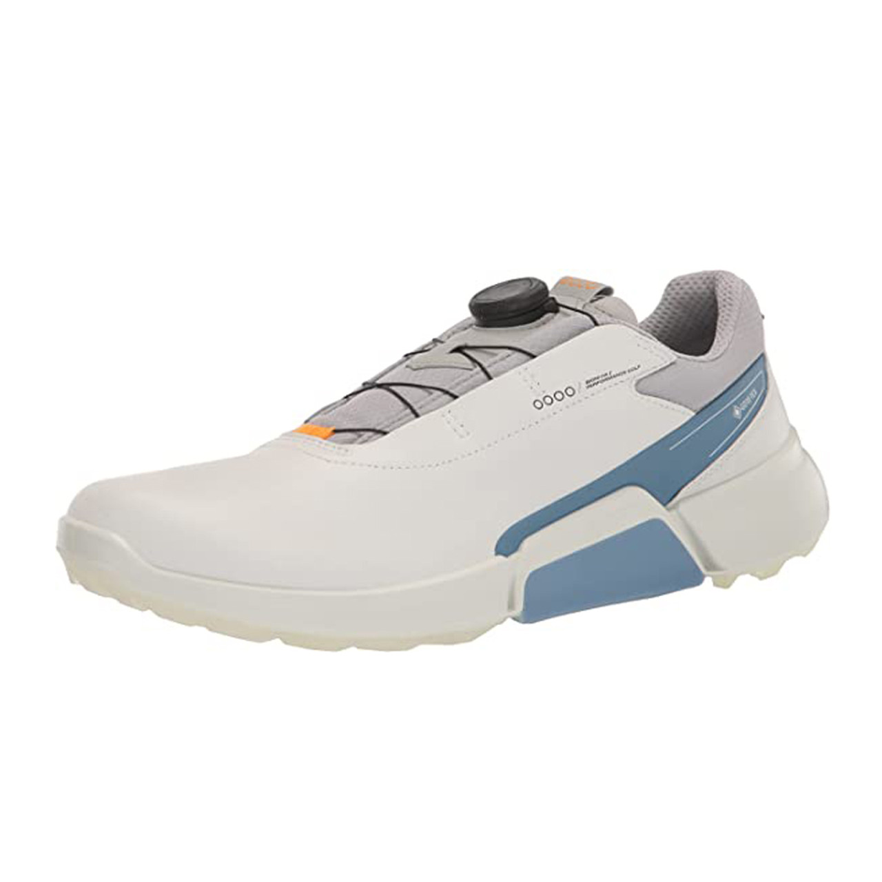 ECCO Men's BIOM H4 Golf Shoe White/Retro Blue