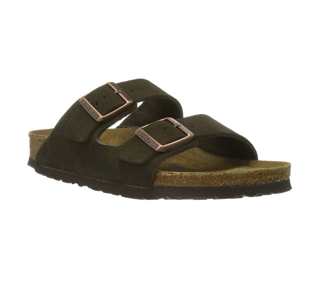 suede footbed sandals