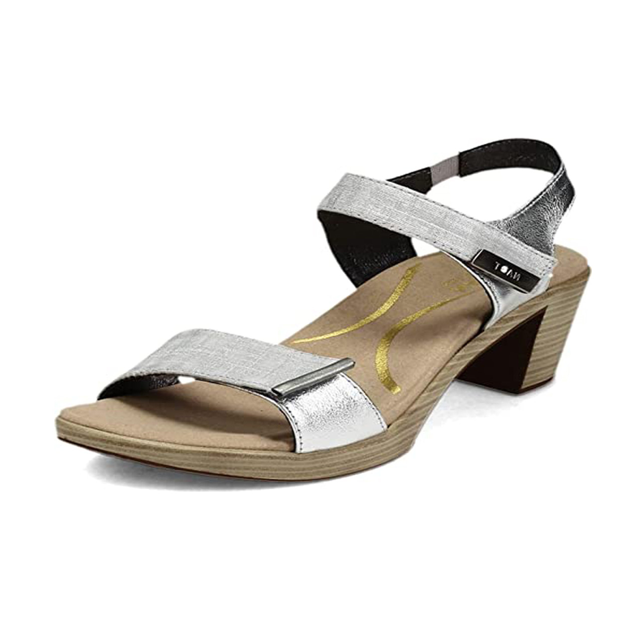 DKNY Boe Slip-on Dress Sandals in Gray | Lyst