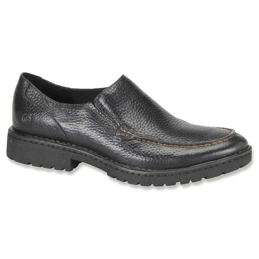 New Born Preston Casual Loafers Black Leather Mens - Black  display picture 2