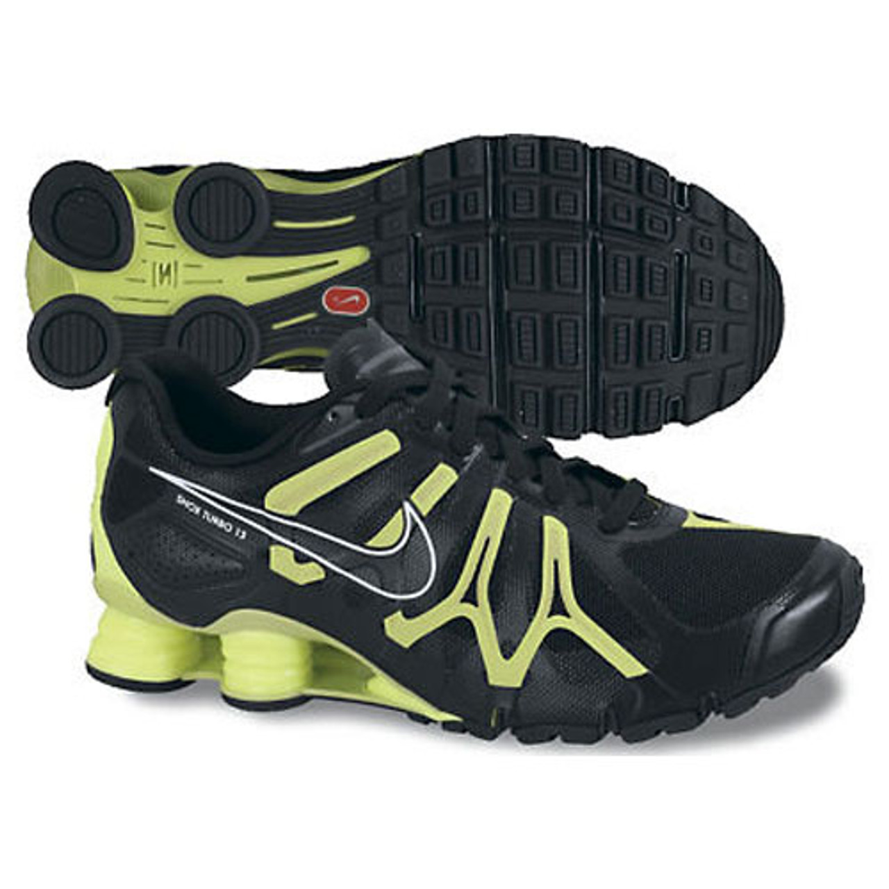 Nike Shox Turbo 13 Black/Volt - | Discount Nike Men's Athletic & More - Shoolu.com Shoolu.com