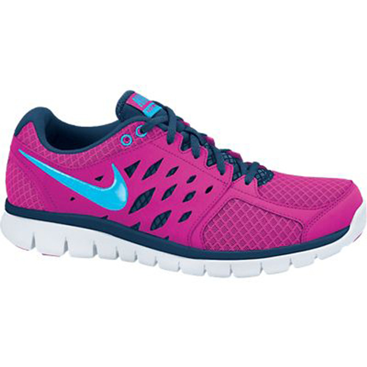 Nike Flex 2013 Pink/Blue Ladies Running - Pink/Brave Blue/White/Gamma Blue | Discount Nike Ladies Athletic & More - Shoolu.com |