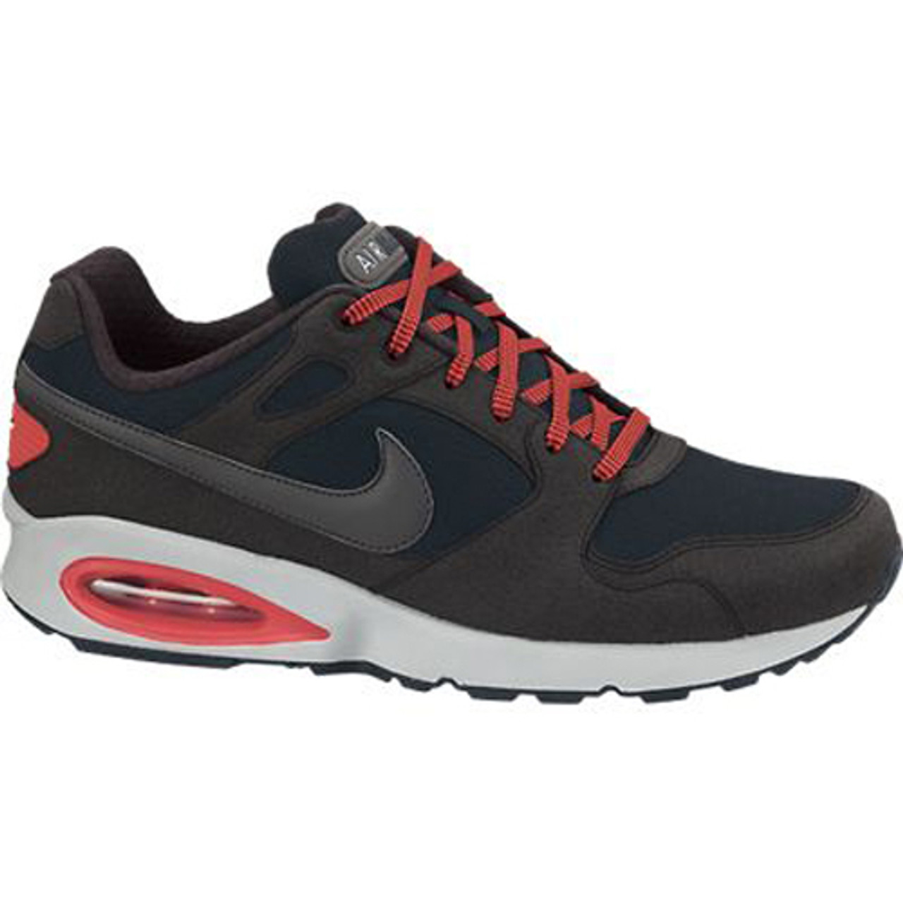 New Nike Air Max Coliseum Racer Leather Black/Red Mens Running Shoes - Black/Challenge Red/Anthracite/Dark Grey Discount Nike Men's Athletic & More - | Shoolu.com