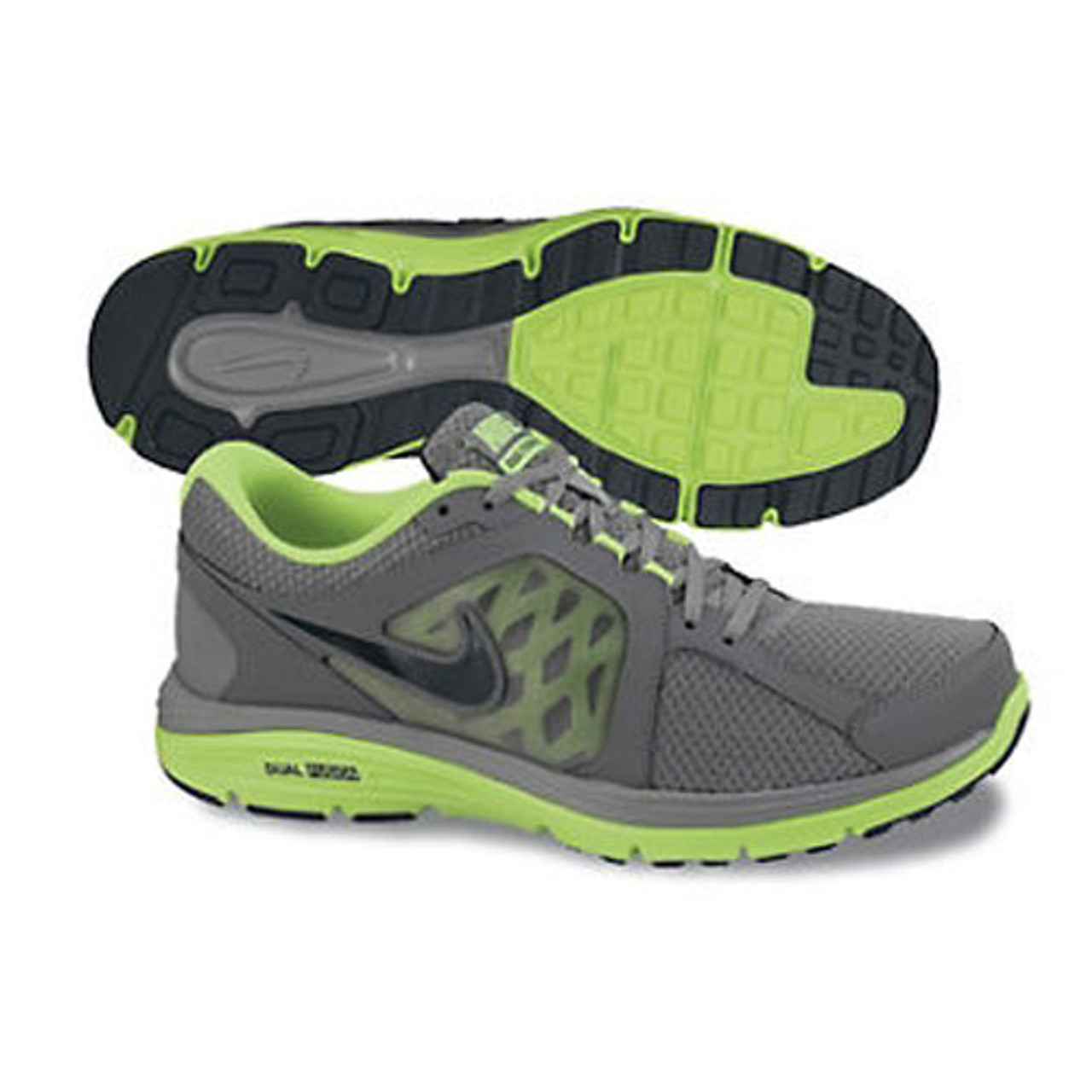 Dual Fusion Run Grey/Green - | Discount Nike Men's Athletic - Shoolu.com | Shoolu.com