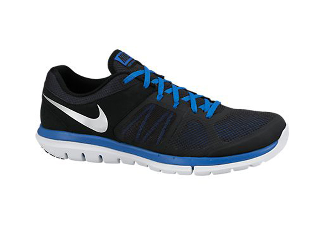 Nike Men s Flex 2014 Run Running Shoes Black Blue