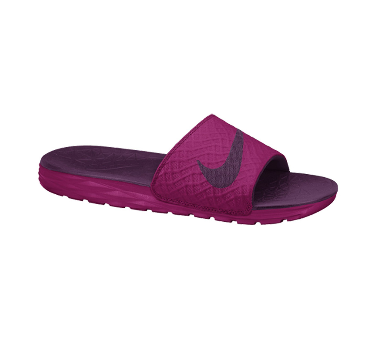 nike benassi solarsoft slide women's pink