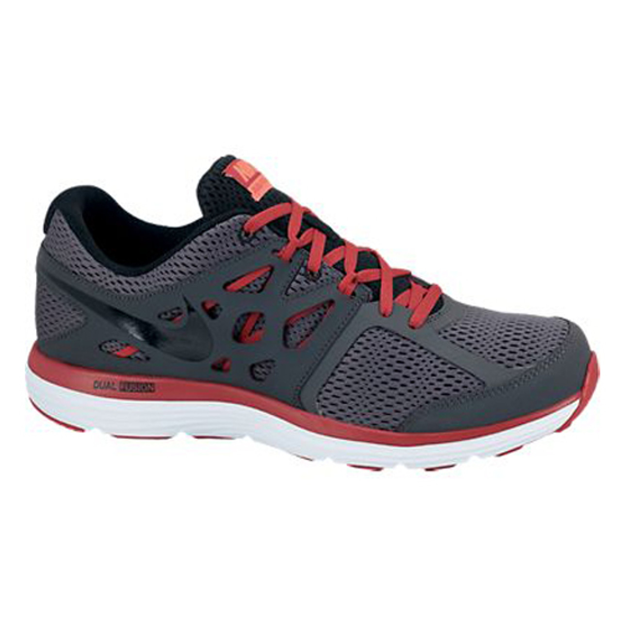 Dual Fusion Grey/Red Mens Running Shoes - | Discount Nike Men's Athletic & More Shoolu.com | Shoolu.com