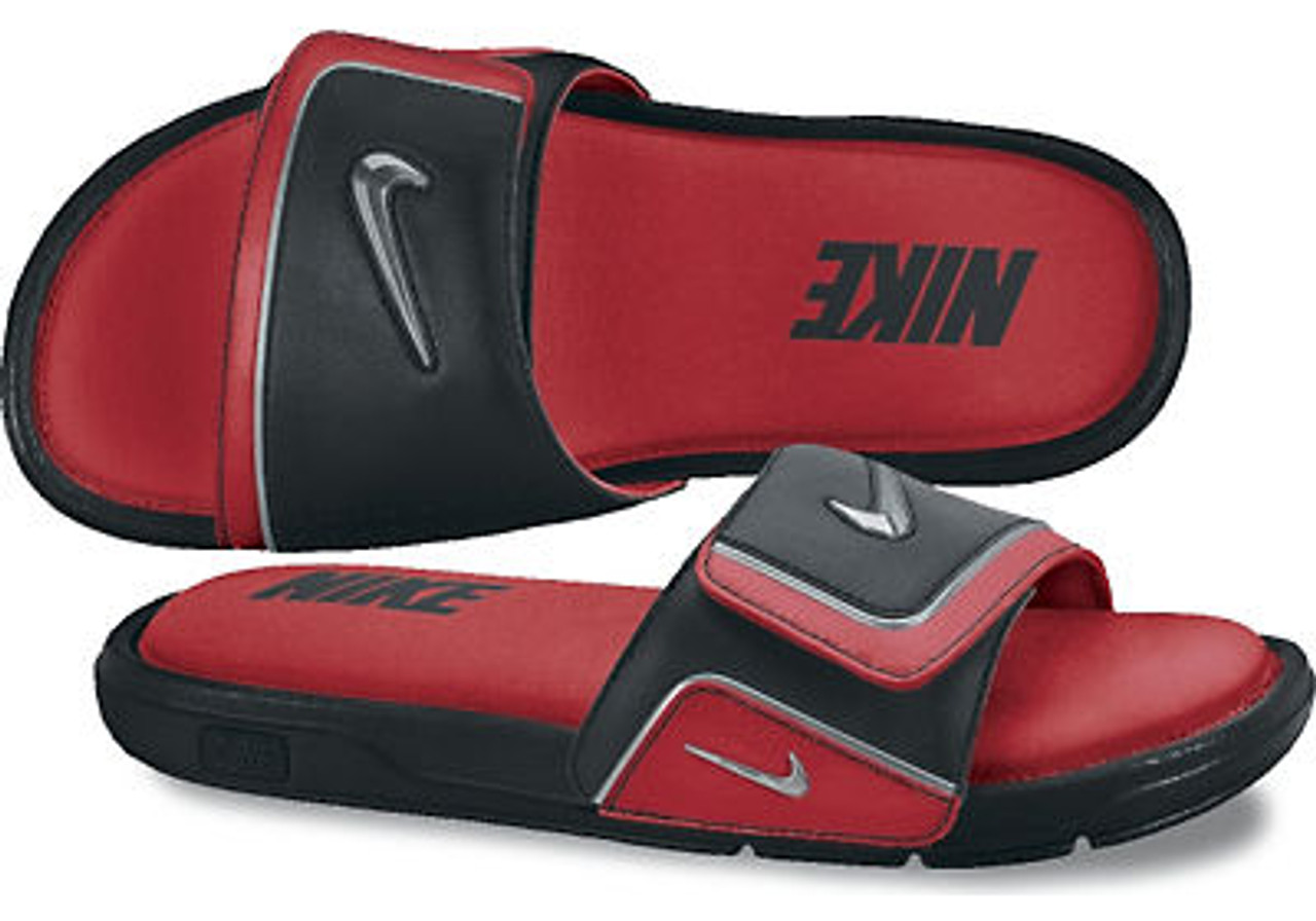 nike comfort slides red