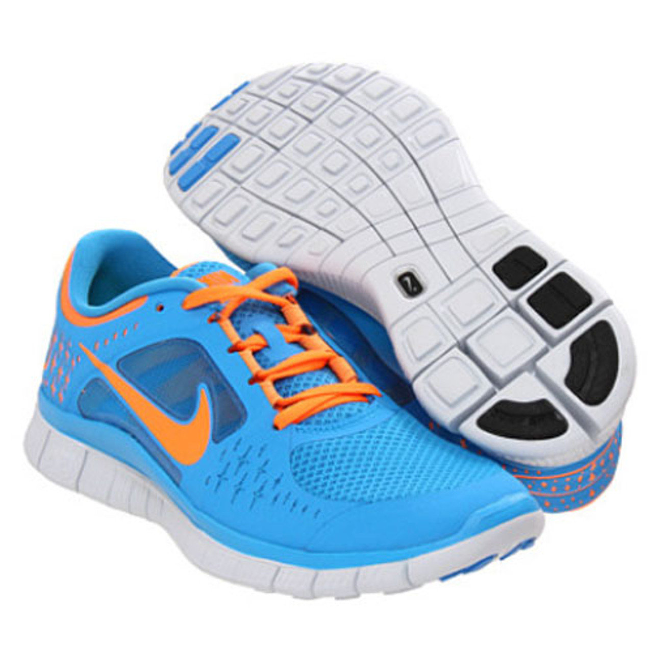 altijd opgraven mineraal Nike Free Run + 3 Blue/Orange - | Discount Nike Ladies Athletic & More -  Shoolu.com | Shoolu.com
