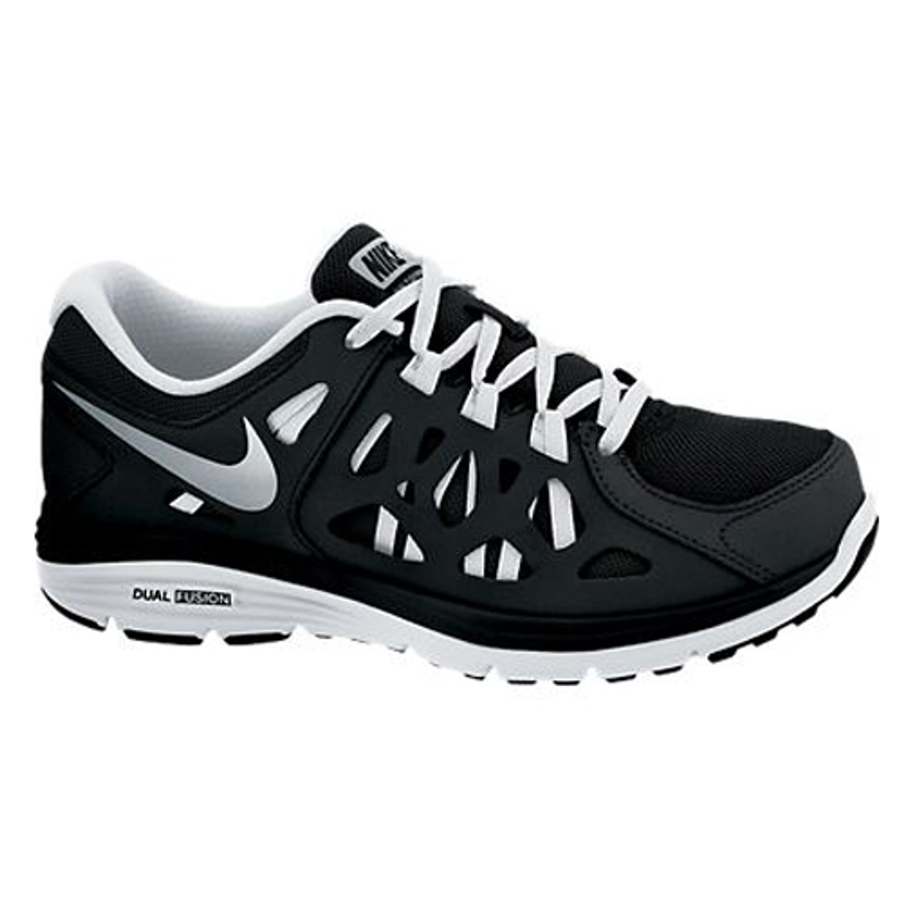 New Nike Dual Fusion Run 2 Black/White Ladies Shoes - | Discount Nike Ladies Athletic & More Shoolu.com | Shoolu.com