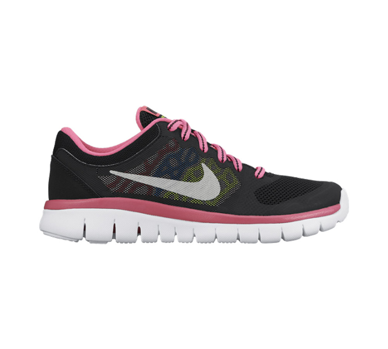 Nike Girl's Flex Run 2015 Athletic Shoe - Black | Discount Nike Athletic & More Shoolu.com |