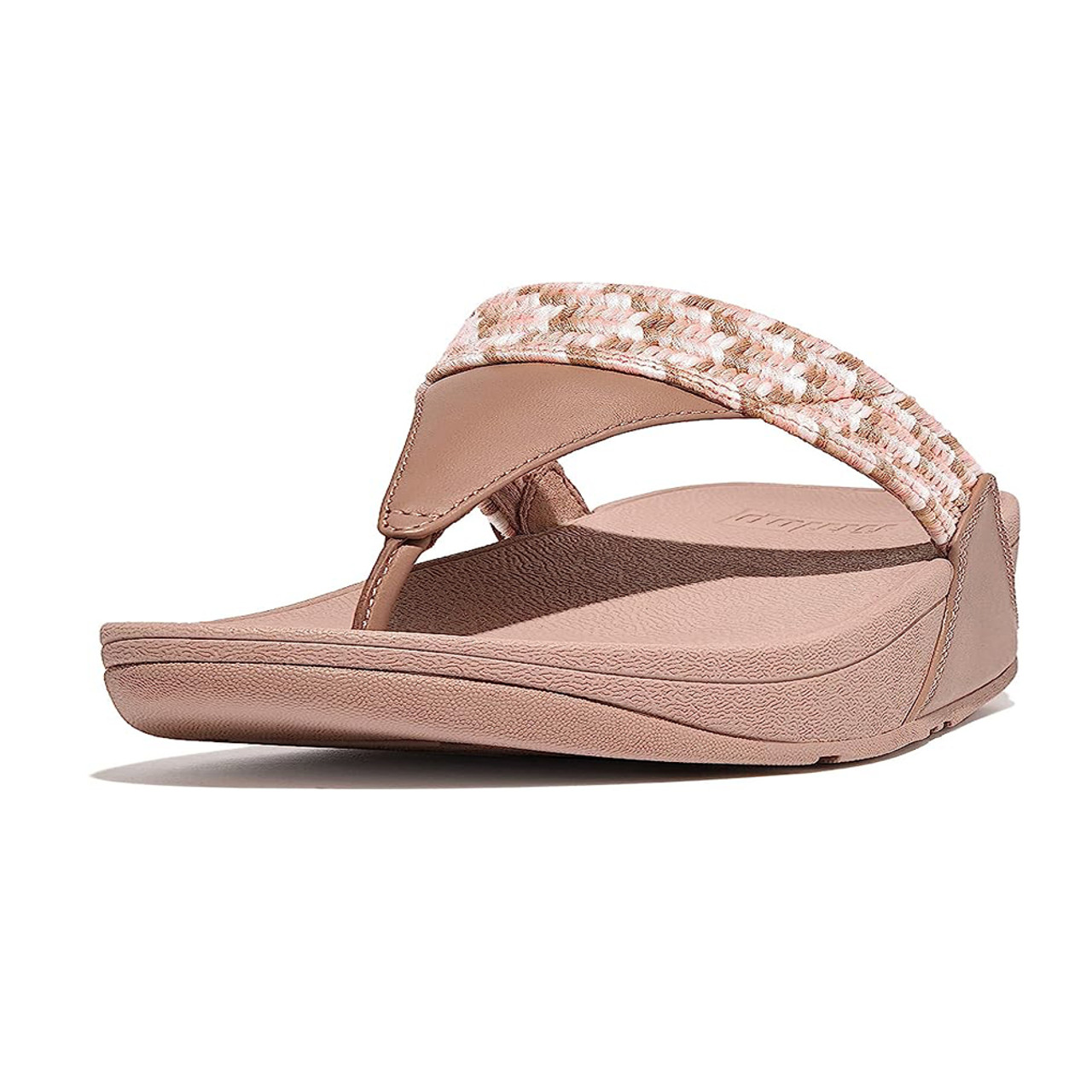 FitFlop Women's Lulu Webbing Sandal - Beige Discount Fitflop Ladies Sandals & More - Shoolu.com | Shoolu.com