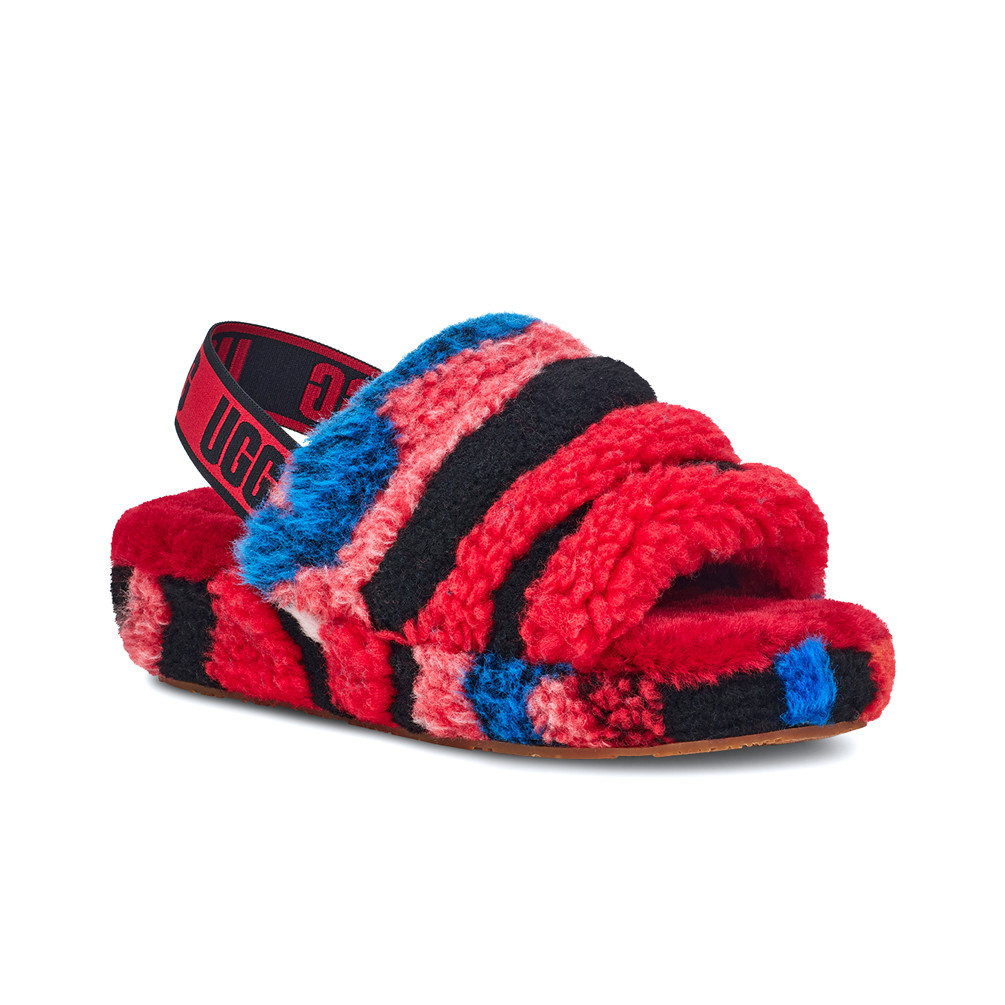 Sheepskin Ugg Fluff Yeah Slide Cali Collage Fluff Yeah Slide Cali