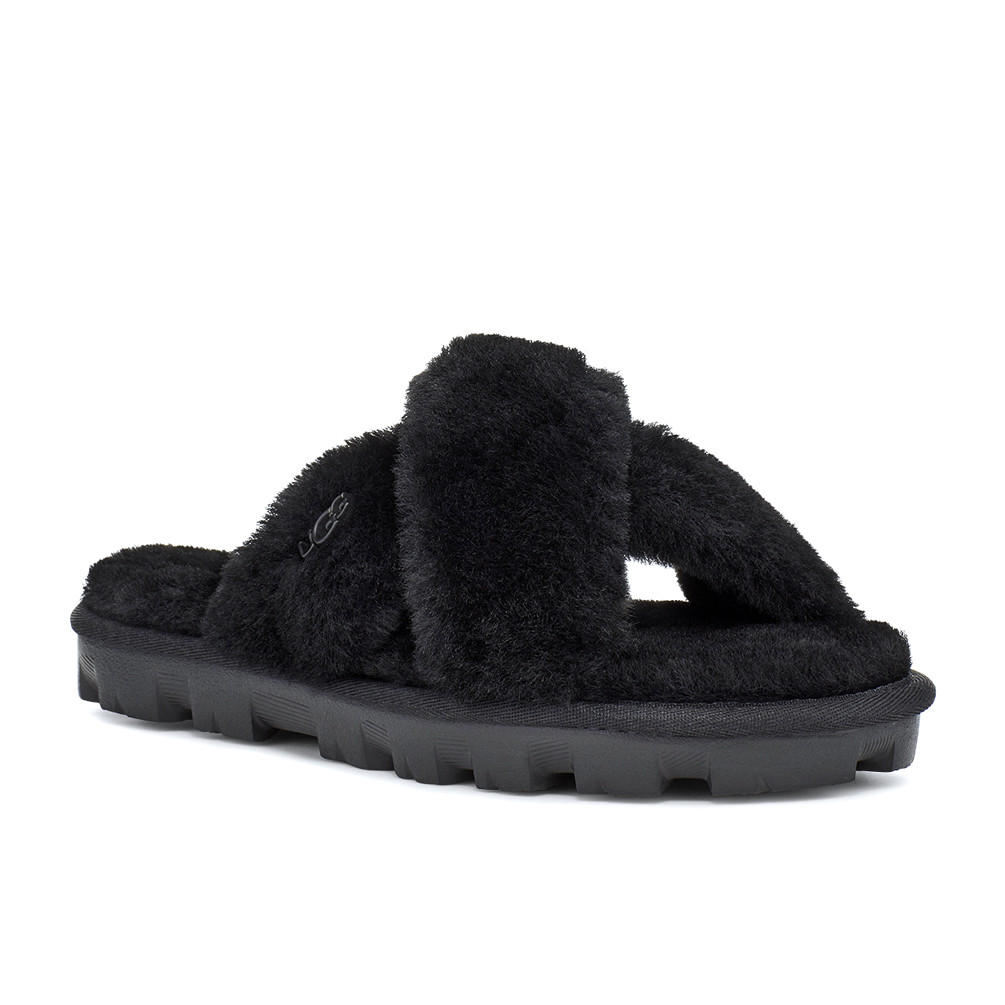 Fur Slippers Ugg Fuzzette Cross Strap Fluffy Slippers UGG Women's