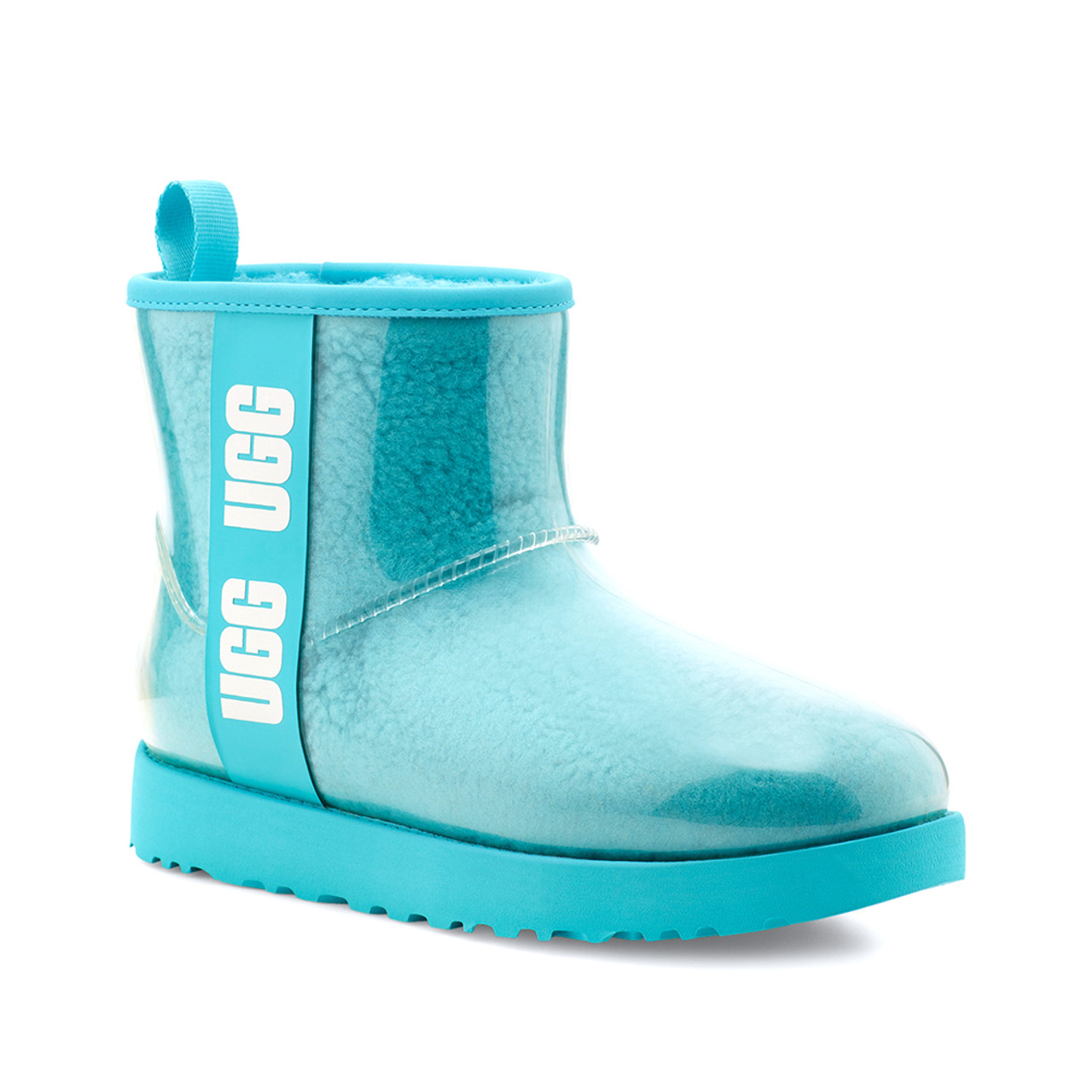 Womens UGG® Classic Mini Side Logo Boot - Aquatic Blue