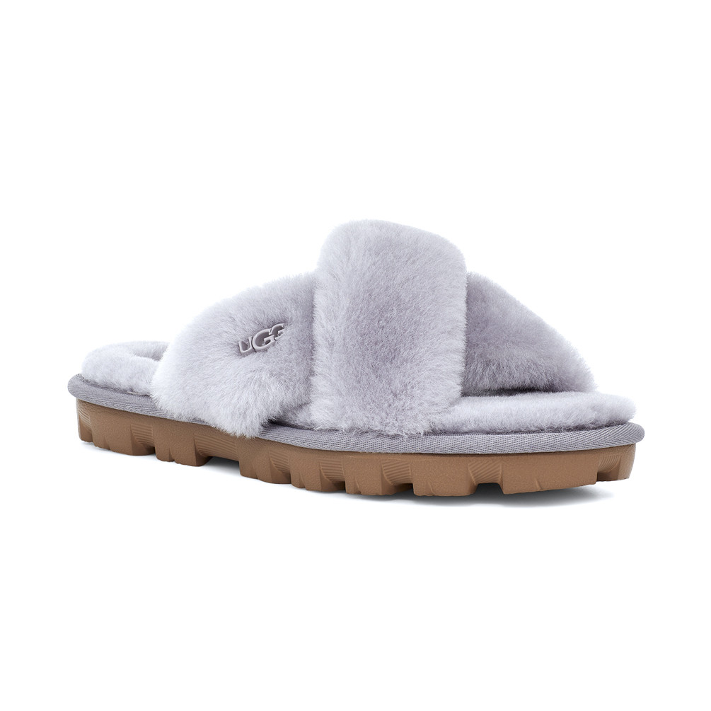 Cross Strap Ugg Fuzzette Slippers Grey UGG Women's Fuzzette Cross