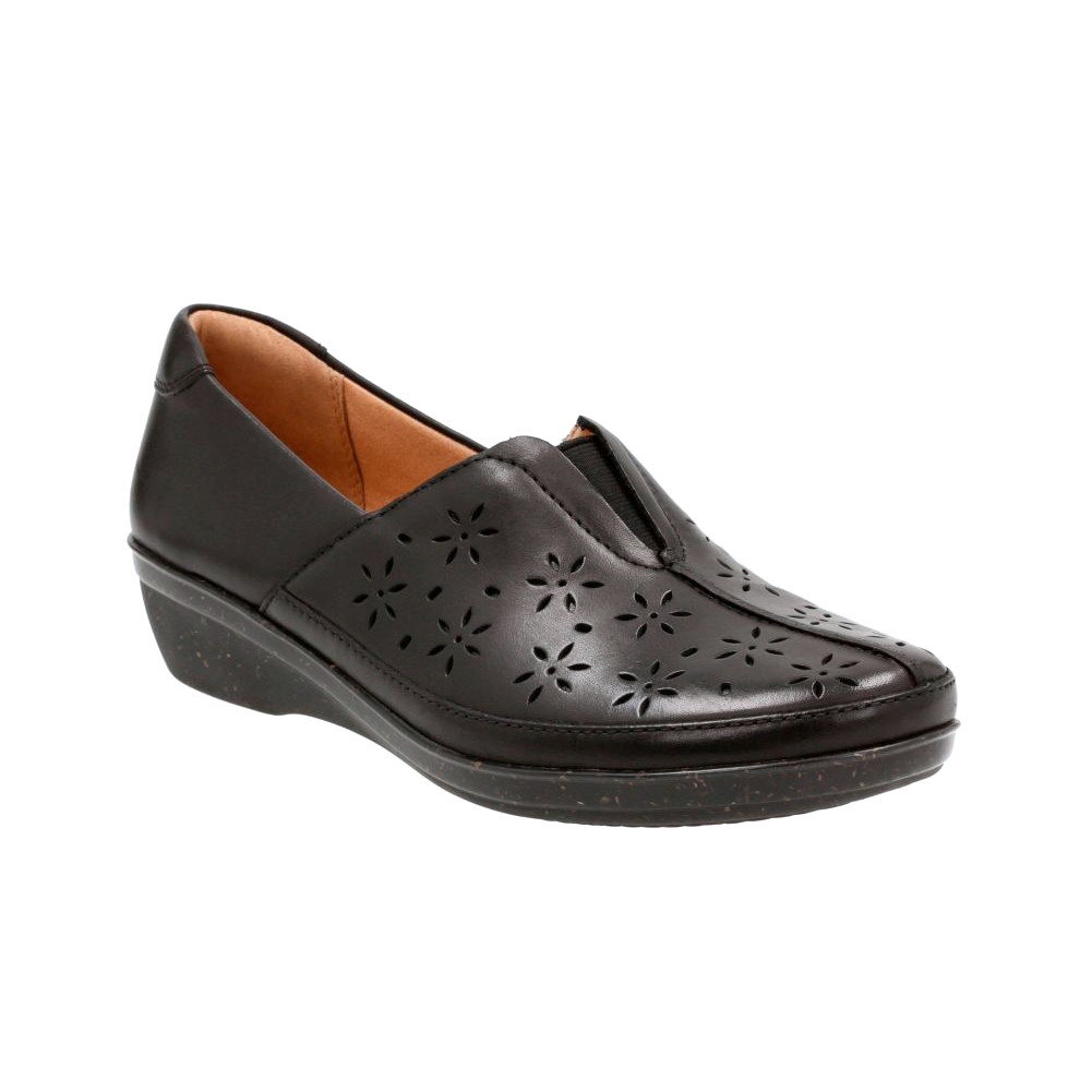 Clarks Women's Everlay Dairyn Slip On Black Discount Clarks