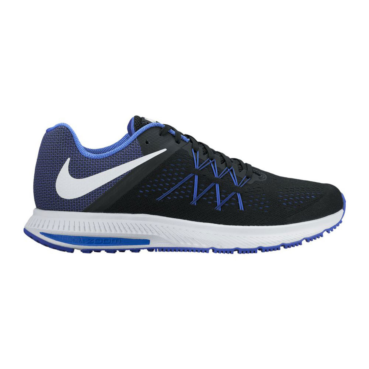 bemanning raket Kaap Nike Men's Zoom Winflo 3 Running Shoe - Black | Discount Nike Men's  Athletic & More - Shoolu.com | Shoolu.com