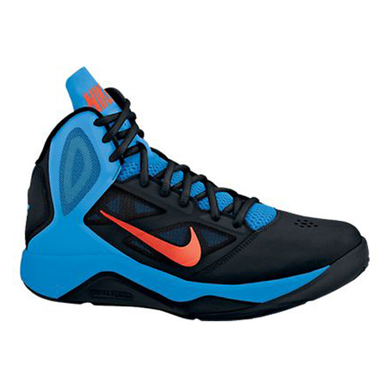 Nike Dual Fusion BB II Black/Blue/Orange Basketball Shoes - Black/Photo Blue/Team Discount Nike Men's Athletic & More - Shoolu.com | Shoolu.com