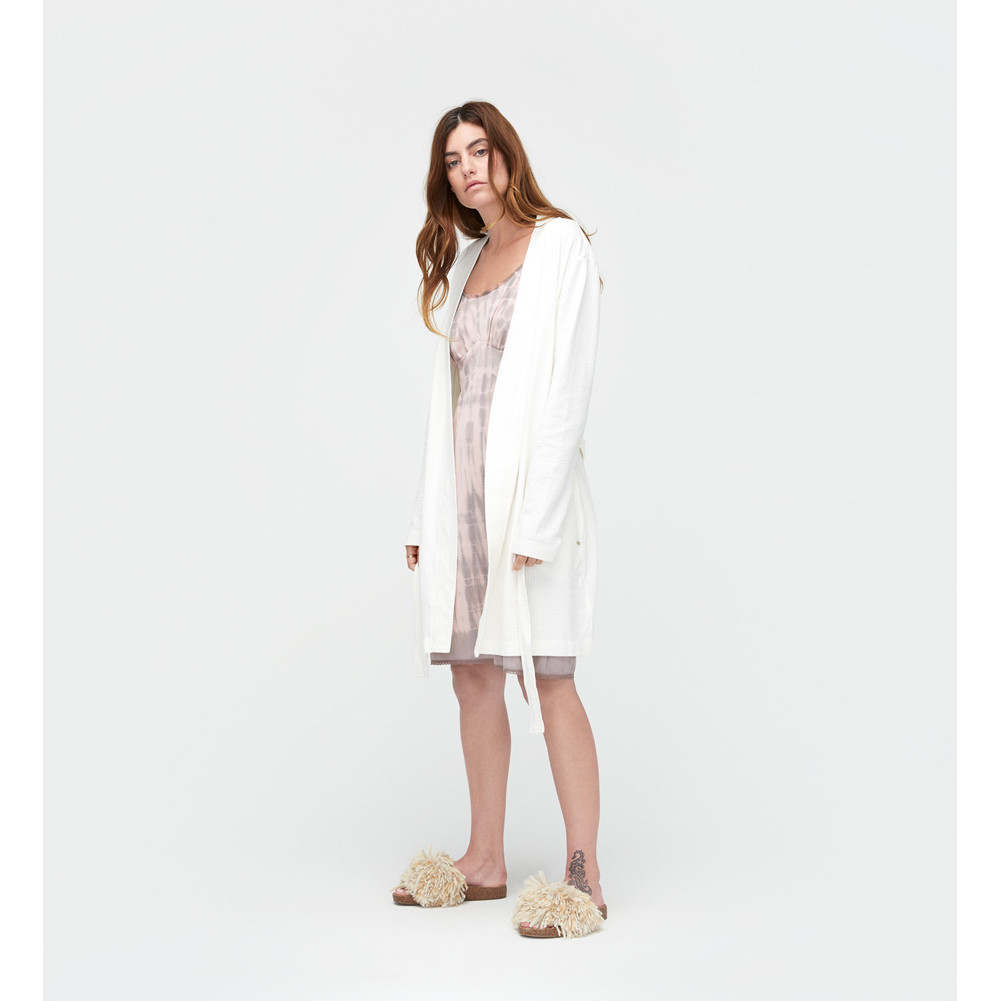 UGG Women's Jillie Robe White Discount UGG Apparel Ladies