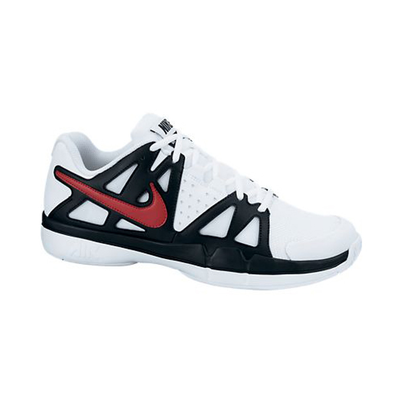 Nike Vapor Advantage White/Black/Red Tennis Shoes - White/Black/Gym Red | Discount Nike Men's Athletic & More - |