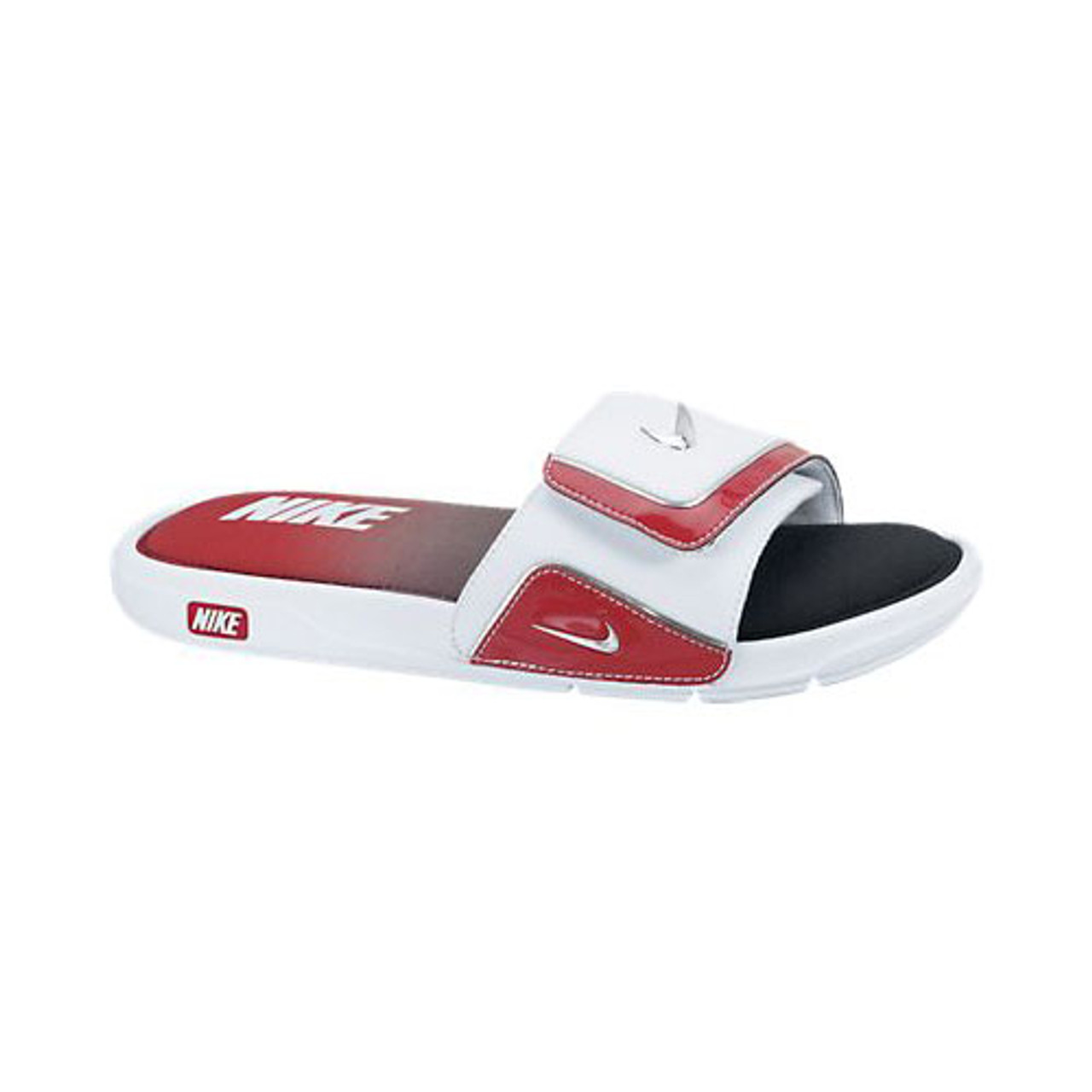white nike comfort slides