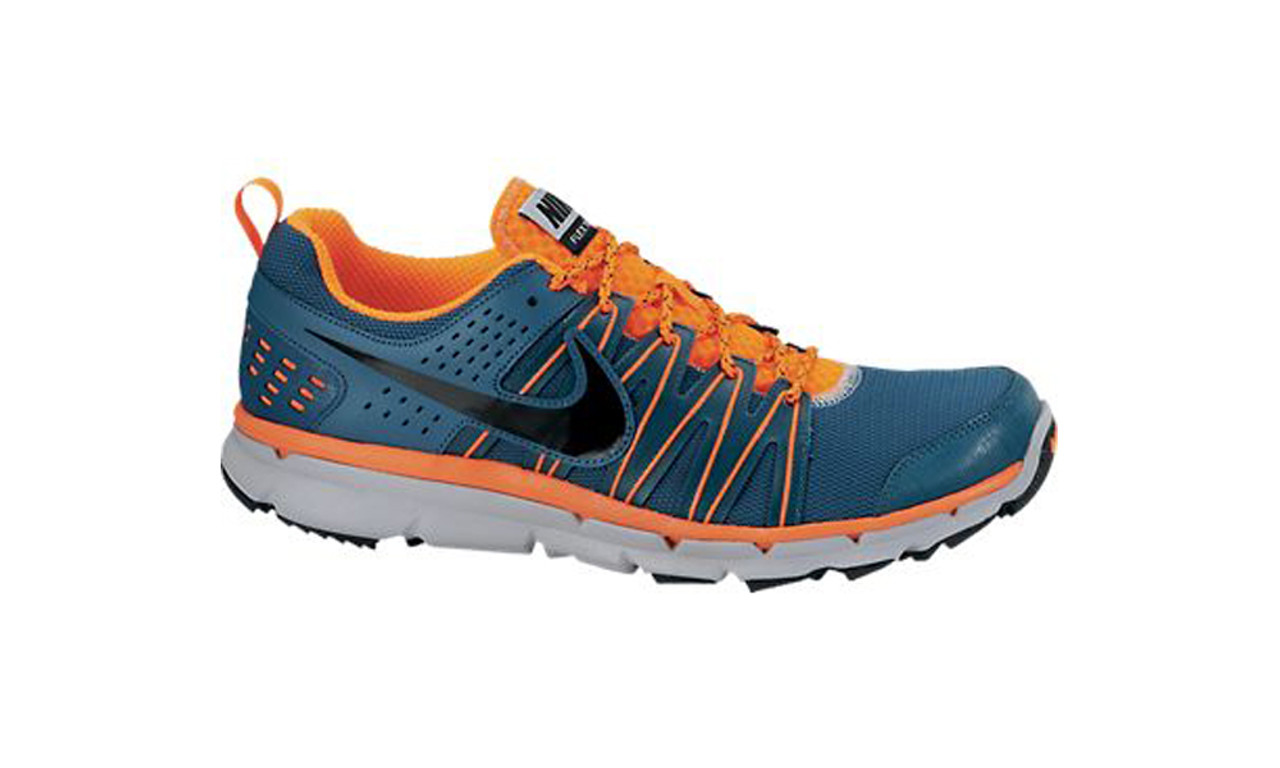 Nike Flex Trail 2 Blue/Orange Mens Running Shoes - Factor/Orange/Grey/Metallic Silver | Men's Athletic & More - Shoolu.com | Shoolu.com