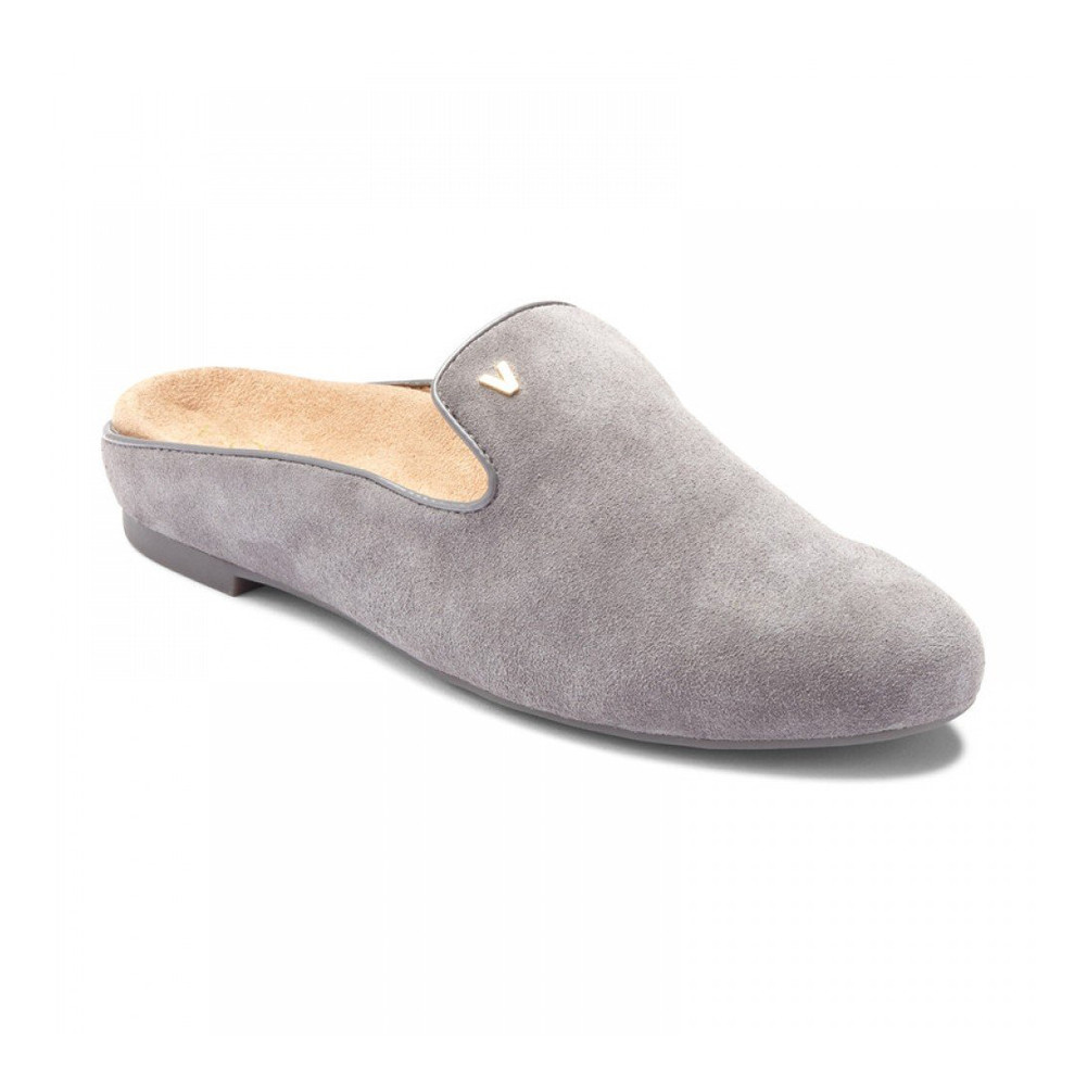 Vionic Women's Carnegie Smoking Slipper Slide Grey Discount