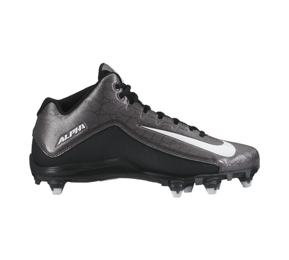 Nike Men's Alpha Strike 3/4 D Football Cleat Black Discount