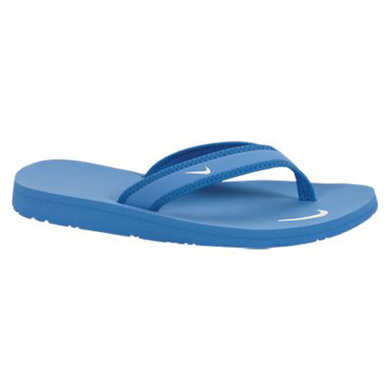 nike blue flip flops