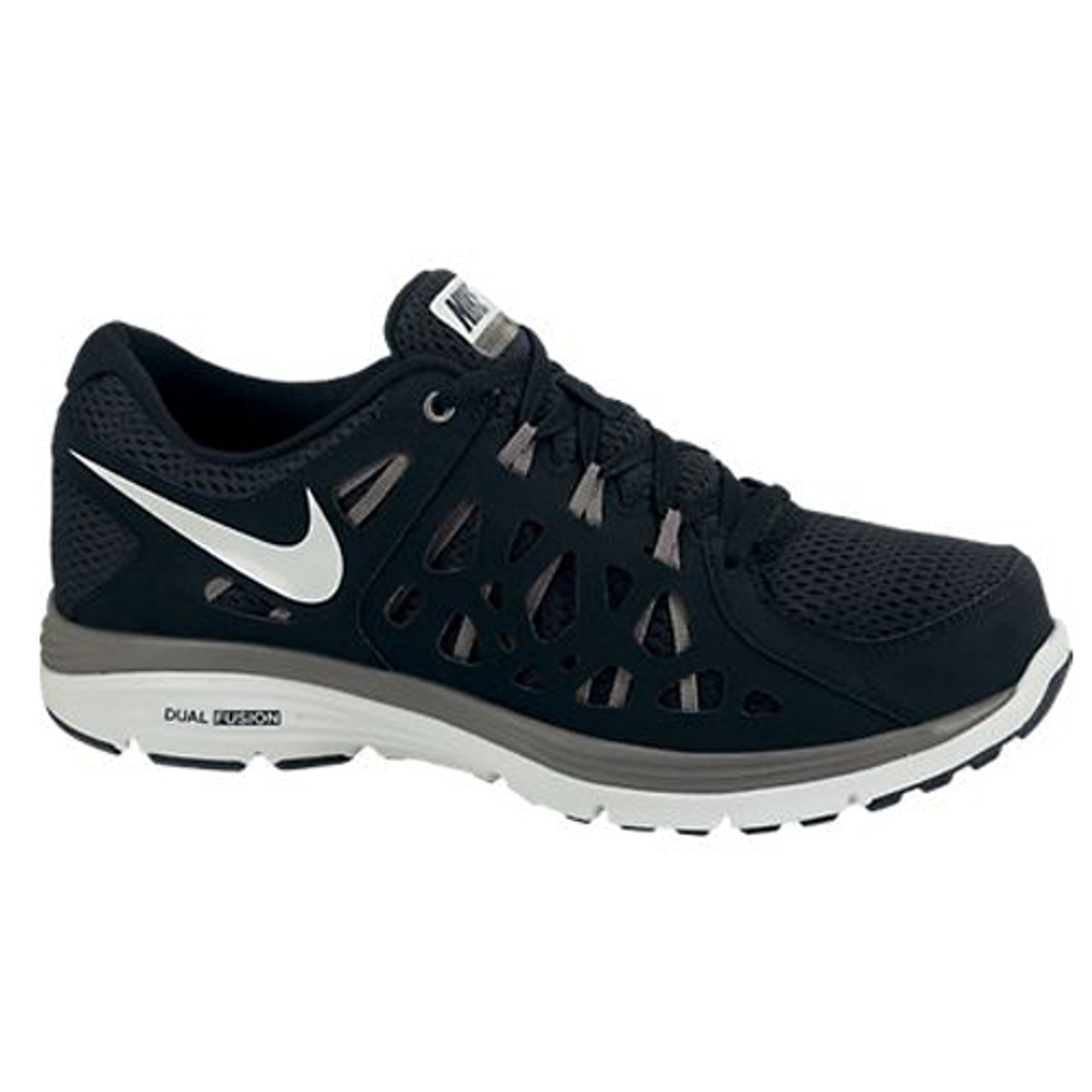 Dual Fusion Run 2 Black/White Mens Running Shoes - | Discount Nike Athletic & More - Shoolu.com | Shoolu.com