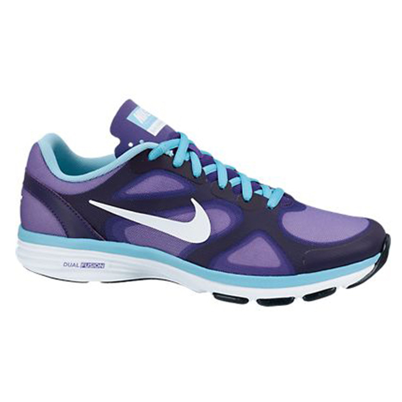 Dual Fusion TR Purple/Blue Ladies Cross Trainers - Electro Purple/Gamma Blue/Black/White | Discount Nike Ladies & More - | Shoolu.com