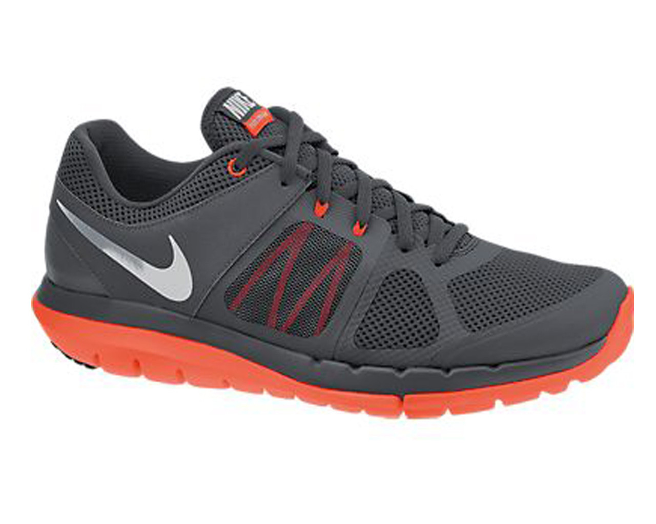 Nike Men s Flex 2014 Run Running Shoes Grey Crimson