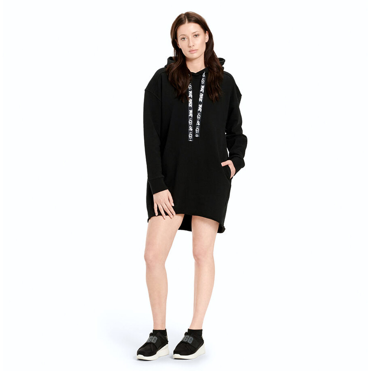 UGG Women s Lucille Hoodie Dress Black