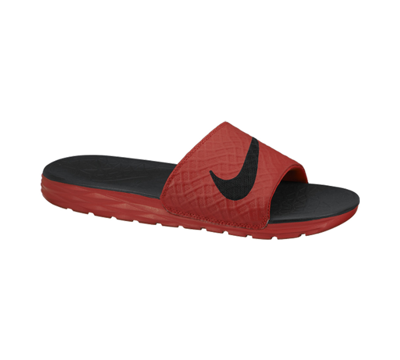 Nike Men's Benassi Solarsoft - Red | Discount Nike Men's Sandals & More - Shoolu.com | Shoolu.com