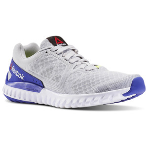 Reebok Women's Twistform Blaze 2.0 Skull Grey/Solar Yellow/White/Purple | Reebok AR2966 Grey/Wht/Purp