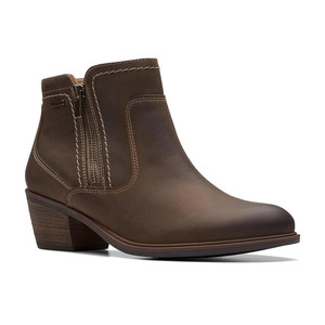 Clarks Women's Neva Zip WP Boot Taupe | Clarks 75202 Taupe