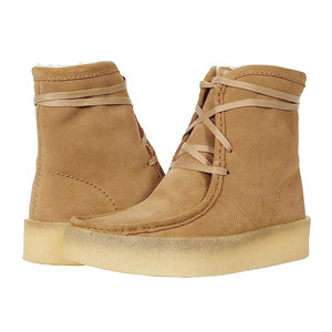 Clarks Women's Wallabee Cup Hi Boot Light Tan Suede | Clarks 63412 Light Tan Suede
