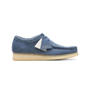 Clarks Men's Wallabee Moccasin Blue Suede | Clarks 66306 Blue Suede