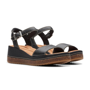 Clarks Women's Kassanda Lily Sandal Black | Clarks 77295 Black