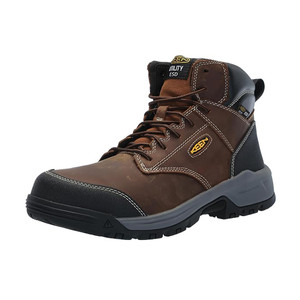 KEEN Utility Men's Evanston 6" ESD Carbon Fiber Toe Boot Bison/Black | KEEN 1029390 Bison/Black