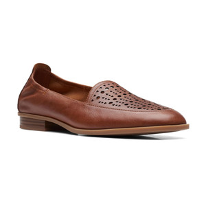 Clarks Women's Sarafyna Sky Loafer Tan Leather | Clarks 71045 Tan Leather Clarks Women's Sarafyna Sky Loafer Tan Leather | Clarks 71045 Tan Leather