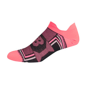 New Balance Unisex 1 Pair Technical Elite Hydrotec No Show Thin Double Tab Socks Black /Guava | New Balance N377-1 Black/Guava