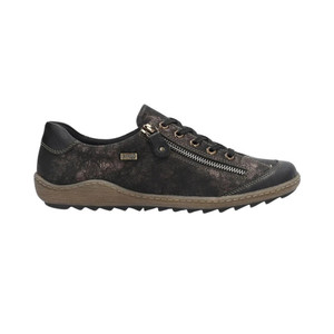 Remonte Women's R1402-07 Liv 02 Sneaker Schwarz/Schwarz/Antique | Remonte R1402-07 Schwarz